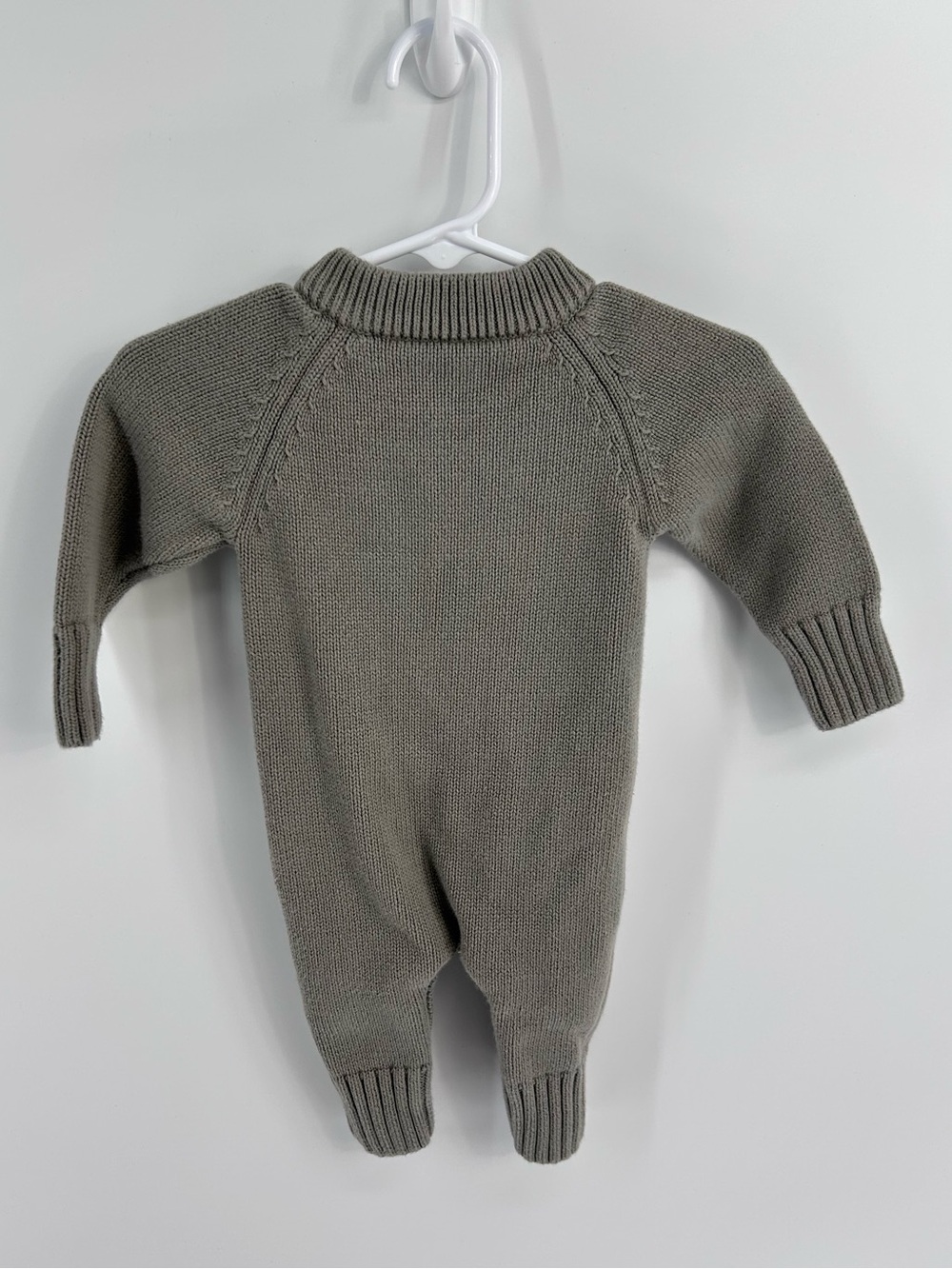 Caden Lane Knit Button-Up Baby Romper - Newborn - Picture 2 of 3